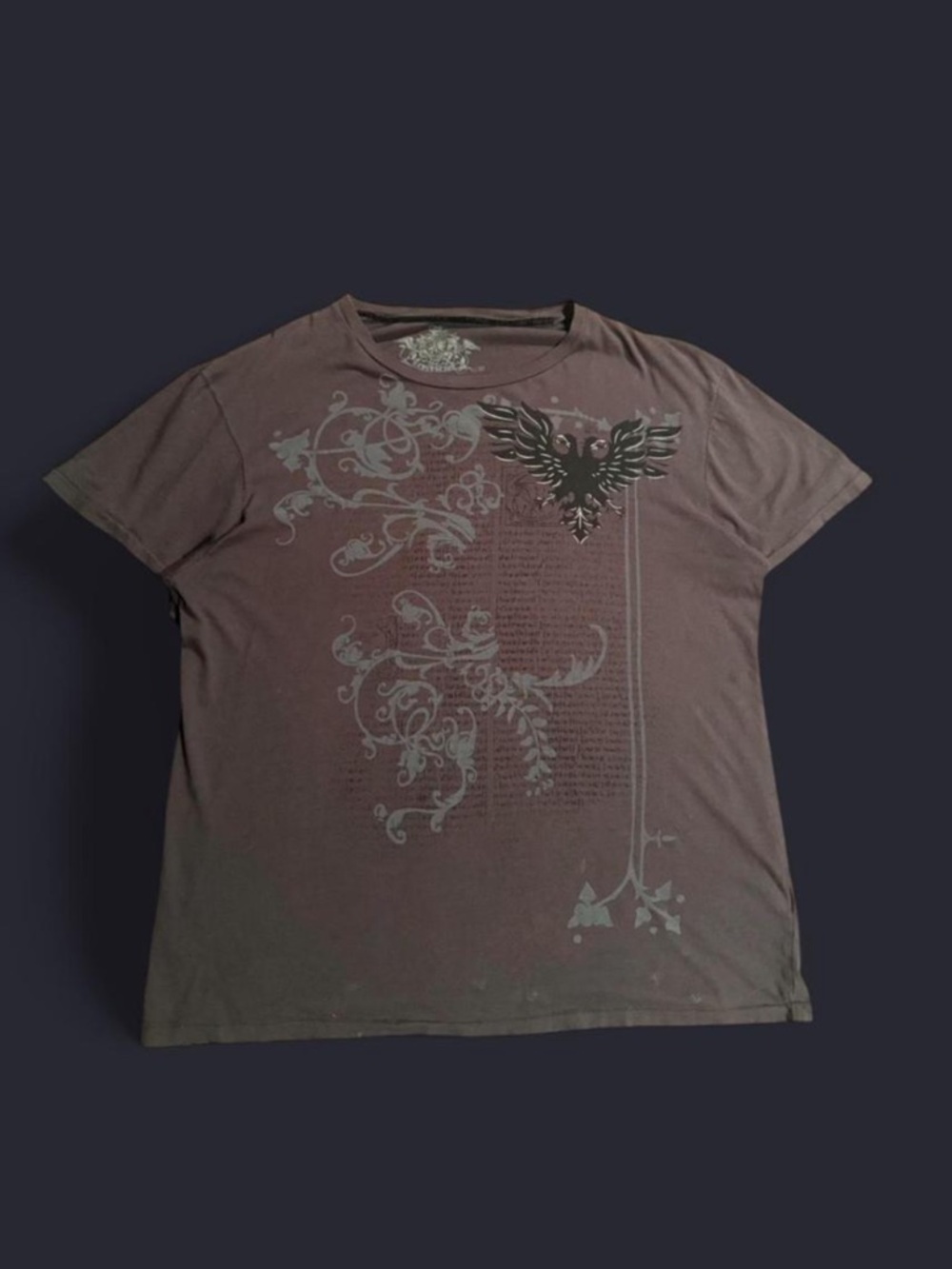 Y2K Brown Graphic Shirt
